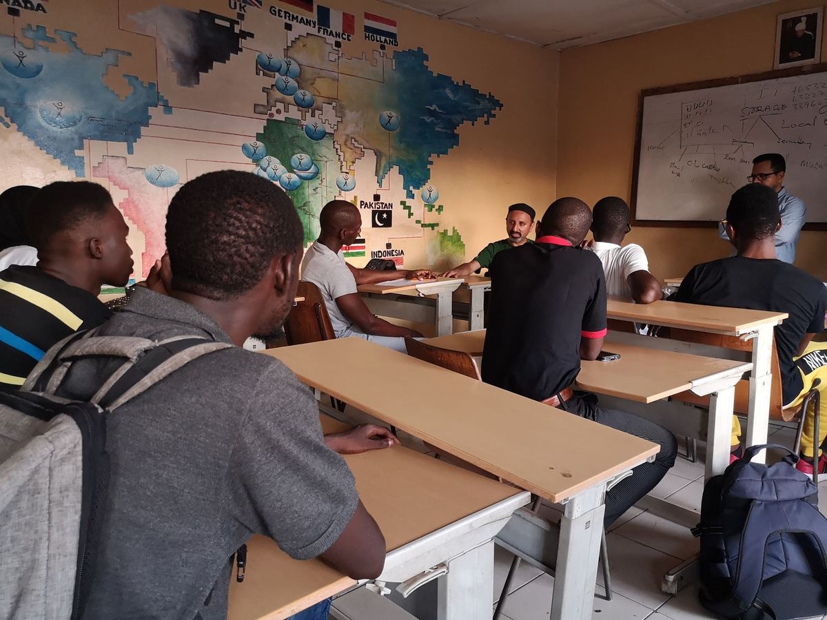 Students learning at the IT centre in Latrikunda, The Gambia