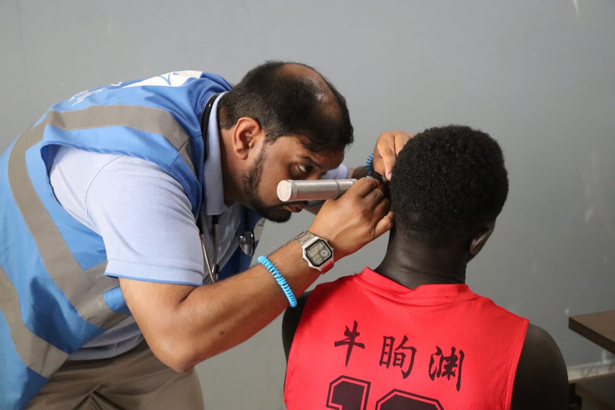 The Humanity First medical clinic in Bissau on the second day