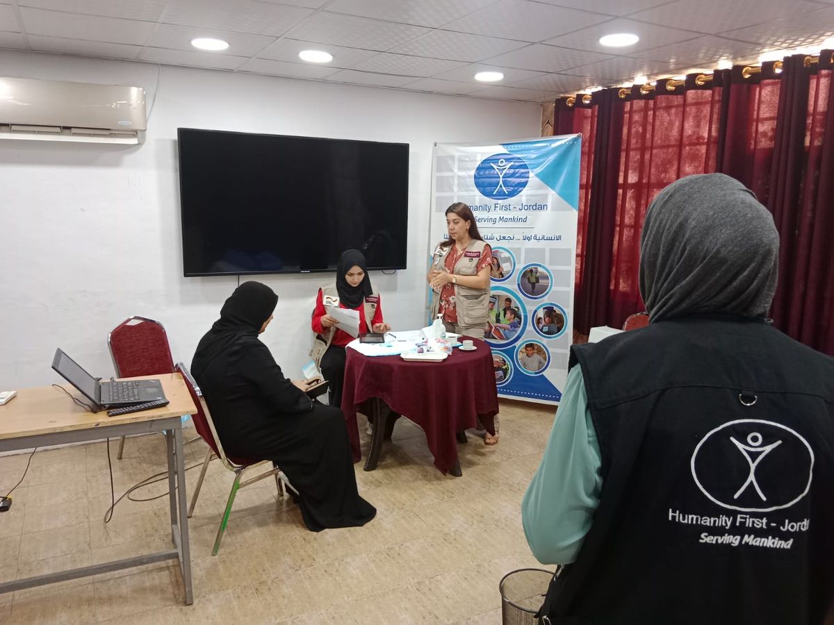 A free medical clinic for refugees in Jordan