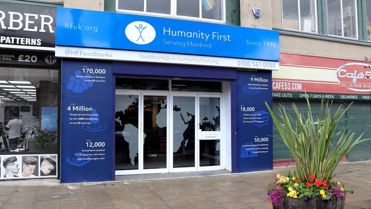 The Humanity First UK foodbank in Mirfield