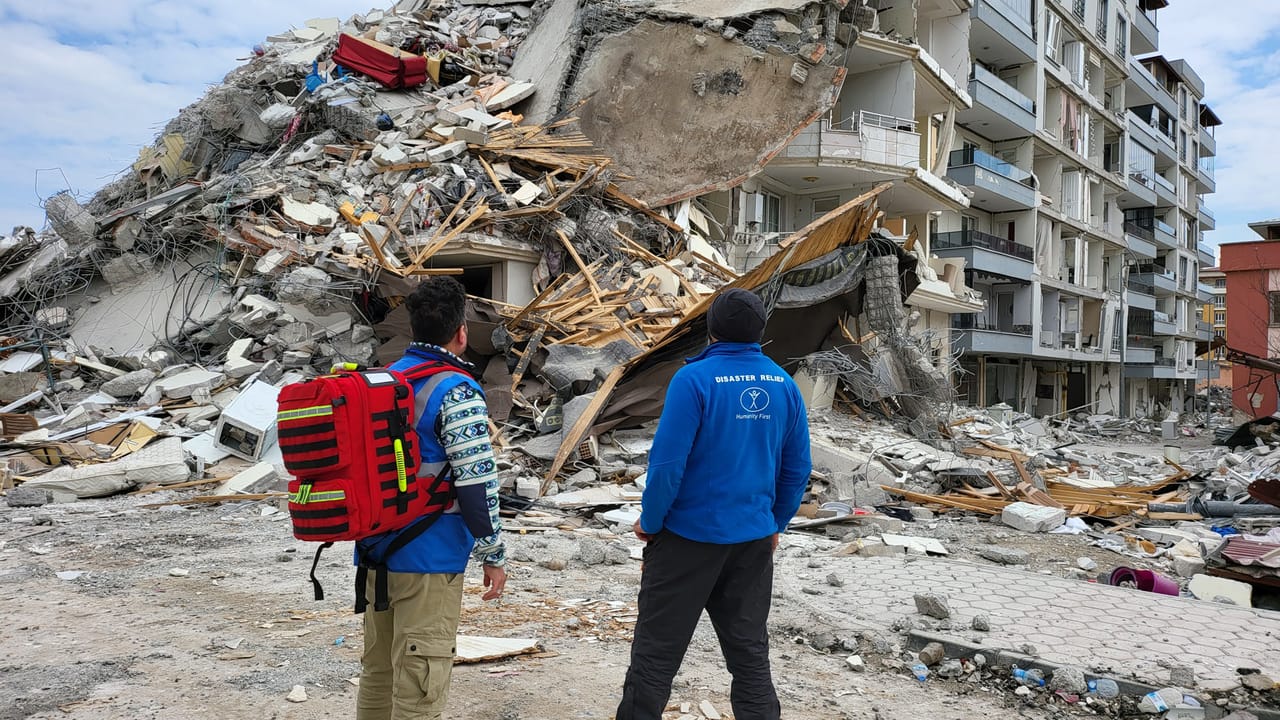 Humanity First UK disaster relief response in Türkiye