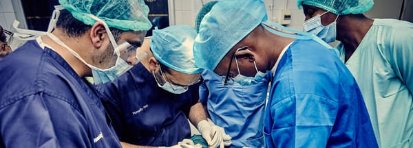 A Humanity First UK doctor performing an operation