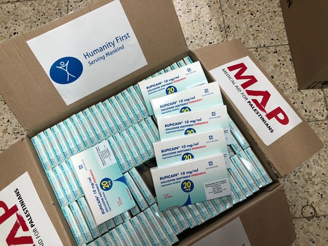 Medicine delivered to Al-Shifa Hospital, Gaza, 2021