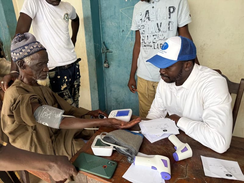 A free medical camp in The Gambia's North Bank Region
