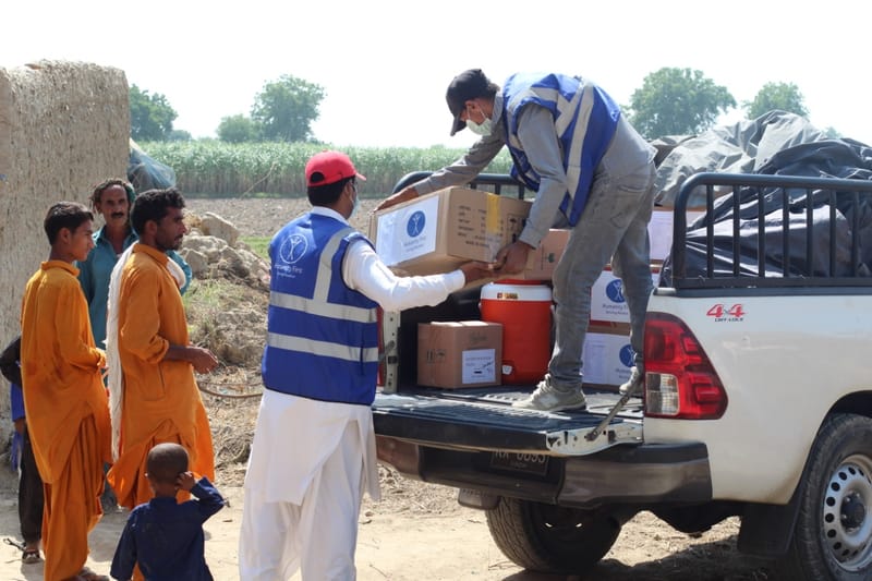 Humanity First UK flood relief in Pakistan, 2022