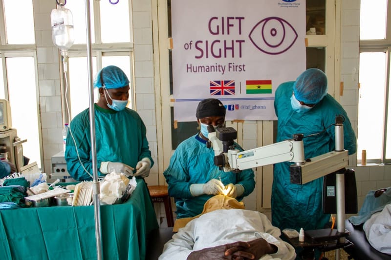 An ophthalmology screening in Ghana
