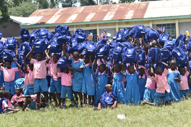Children at Matawa primary school in Kenya