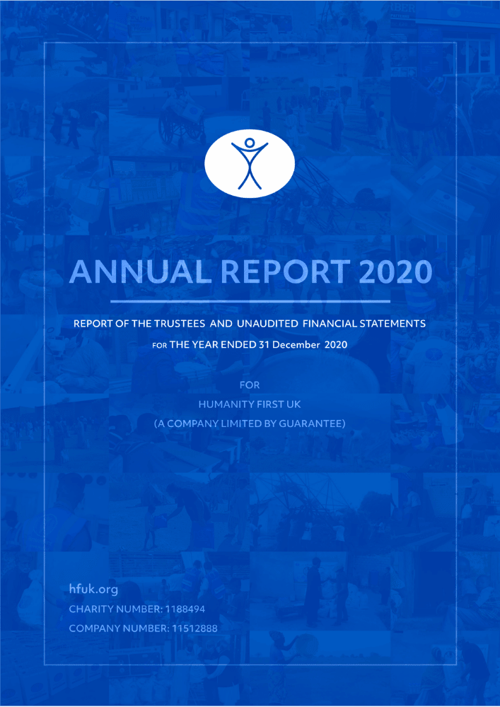 Humanity First UK 2020 Annual Report cover