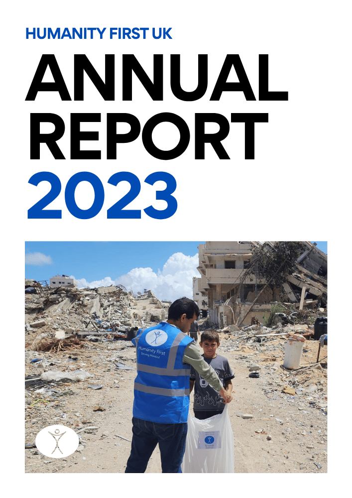 Humanity First UK 2023 Annual Report cover