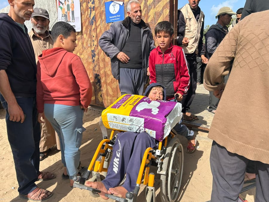 Hygiene supplies distributed to displaced families in Gaza